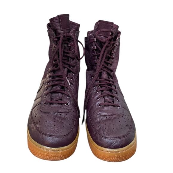Nike SF AF1 Air Force 1 Shoes Tall Sneaker Boots in Deep Burgundy 12 - Picture 2 of 7